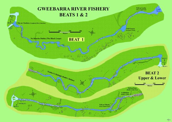 Gweebarra Beats 1 & 2 map