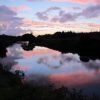 Summer sunset on the Owenea River.